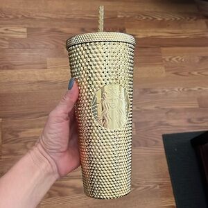 NWT Starbucks Gold Tumbler